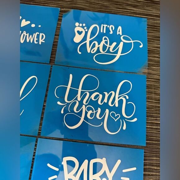 Blue Baby Shower Party Signs Set - Picture 4 of 7